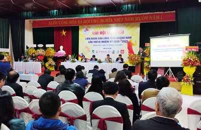 Đại hội Liên đoàn Cầu lông tỉnh Quảng Nam nhiệm kỳ 2020 - 2025