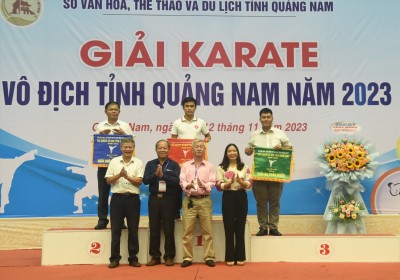 Tam Kỳ giành giải Nhất toàn đoàn giải Karate vô địch tỉnh Quảng Nam