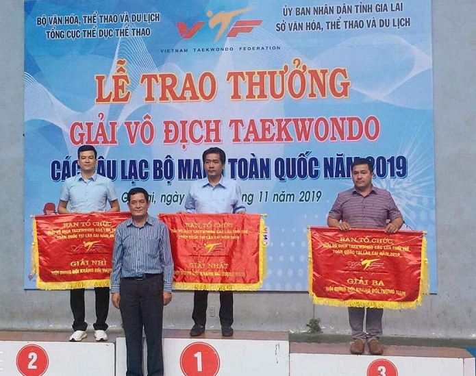 Quảng Nam đoạt Giải Nhì toàn đoàn đối kháng nam Giải vô địch Taekwondo các CLB mạnh toàn quốc năm 2019